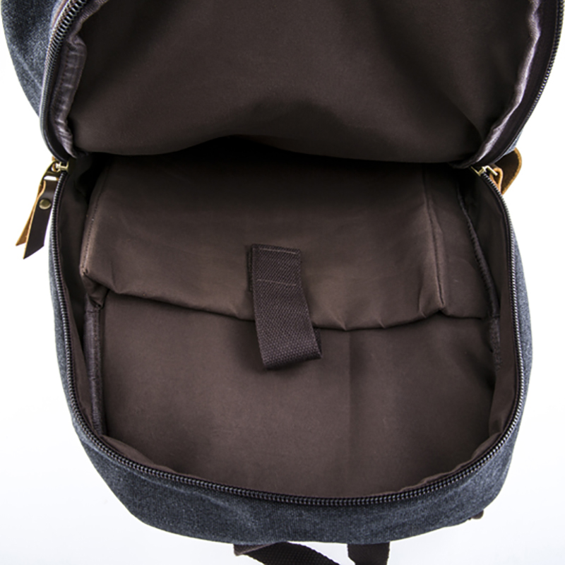 17SC-6457D SGS Sliocht capall dÚsachtach leathar chanbhás bán seanré backpack backpack mála chanbhás mórdhíola